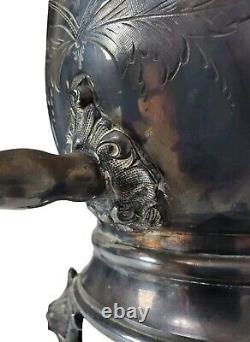 19th C. Antique 6 Piece Manhattan Plate Co Silver Plated Coffee Tea Service Set