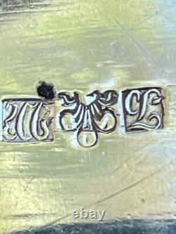 19th Cent. Silver Plate European Classic Ornate Repousse Hallmarked Tea Caddy