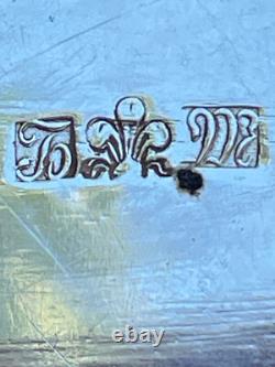 19th Cent. Silver Plate European Classic Ornate Repousse Hallmarked Tea Caddy