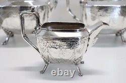 19th Century American Silver Plate Tea and Coffee Set Mark Reed & Barton