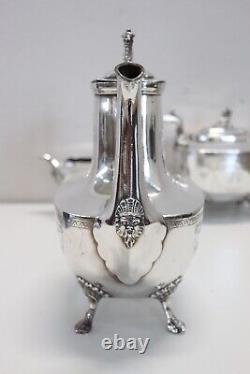 19th Century American Silver Plate Tea and Coffee Set Mark Reed & Barton