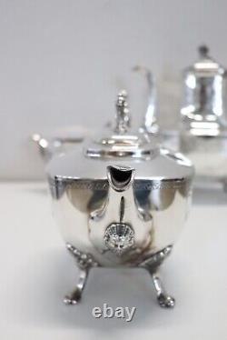 19th Century American Silver Plate Tea and Coffee Set Mark Reed & Barton