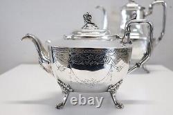 19th Century American Silver Plate Tea and Coffee Set Mark Reed & Barton