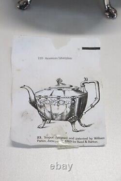 19th Century American Silver Plate Tea and Coffee Set Mark Reed & Barton