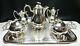19th Century French Christofle Silver Plate Coffee & Tea Set With Chocolate Pot