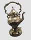 19th Century French Christofle Silver Plate Samovar Tilting Tea Pot Floral