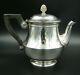 19th Century French Christofle Silver Plate Teapot Tea Pot With Ebony Handle