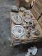 20 Lb Lot- Mixed Vintage Silver Plate Tea Parts Dishes Server Trays