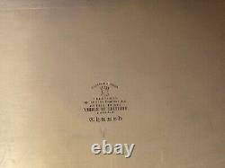 22 Inch Antique Viners Sheffield England Silver Plate Chased Tray & Tea Set