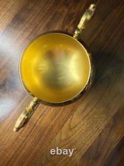 24K Gold Plated Tea Set by International Silver Co. VTG 4pc With Tray