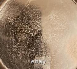 3 Piece Engraved German Silver Tea Service and Onela Silver Plate Serving Tray