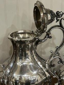 3 Piece VTG Reed & Barton Winthrop # 1795 Silver Plate Coffee Tea Service Set
