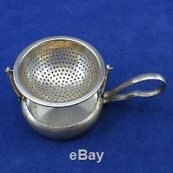 3 WMF Vintage Lot TEA STRAINERS with DRIP CUPS Silverplate ALEMANIA C. E. A. S. Mark