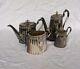 4 × Antique Victorian Thomas Otley & Sons Sheffield Engrave Silver Plate Tea Set