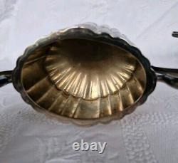 4 × Antique Victorian Thomas Otley & Sons Sheffield Engrave Silver Plate Tea Set