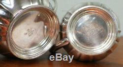 4 PC Windsor Castle Silverplate Tea Set Teapot Coffee Pot Reed & Barton