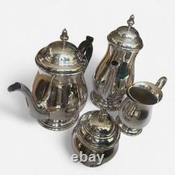 4-Piece Christofle Tea Set Silver Plate On Copper Sheffield 1800s