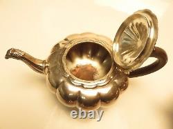 4 Piece Community Silverplate Melon Canada Tea Set Ca2d318