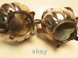 4 Piece Community Silverplate Melon Canada Tea Set Ca2d318