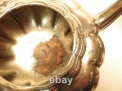 4 Piece Community Silverplate Melon Canada Tea Set Ca2d318