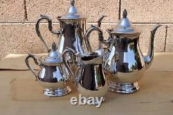 4 Piece Silver Plate Tea & Coffee Set Jamestown by Reed & Barton