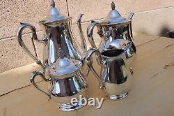 4 Piece Silver Plate Tea & Coffee Set Jamestown by Reed & Barton