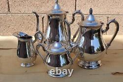 4 Piece Silver Plate Tea & Coffee Set Jamestown by Reed & Barton