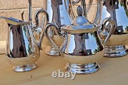 4 Piece Silver Plate Tea & Coffee Set Jamestown by Reed & Barton