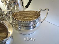 4 Piece Silver Plated Tea Set, Whytock & Sons Dundee, Circa 1910