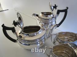 4 Piece Silver Plated Tea Set, Whytock & Sons Dundee, Circa 1910