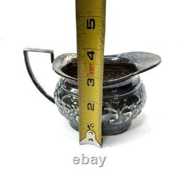 4 pcs Vintage Sheffield Fluted Coffee Tea SET silver plate England EPNS