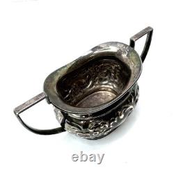 4 pcs Vintage Sheffield Fluted Coffee Tea SET silver plate England EPNS