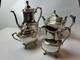 4pc Daffodil Pattern 1847 Rogers Bros Silver Plate Tea & Coffee Service Set