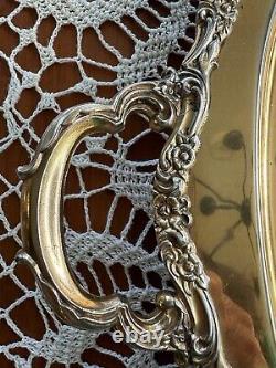5 Pc Countess Tea Set 24k Gold-Electroplated Webster/Wilcox Intl. Deep Silver