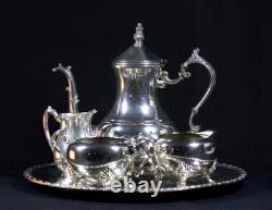 5 Piece F. B. Rogers Silver Co Silver Plated Tea Set