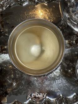 5 Piece Goldfeder Silver Co. Footed Coffee/Tea Service With Silver Plate Grapes