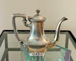5 Piece International Silver Tea Set Silver Soldered Silver Plate High Quality