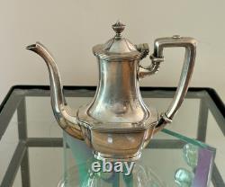 5 Piece International Silver Tea Set Silver Soldered Silver Plate High Quality