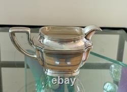 5 Piece International Silver Tea Set Silver Soldered Silver Plate High Quality