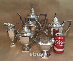 5 Piece Meriden Silver Plate Co. Tea Coffee Set #289 International Silver Co