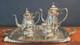5 Piece Vintage Gorham Newport Yb301-304 Silverplate Tea/coffee Set With Tray