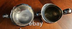 5 Piece Vintage Gorham Newport YB301-304 Silverplate Tea/coffee Set With Tray