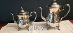 5 Piece Vintage Gorham Newport YB301-304 Silverplate Tea/coffee Set With Tray
