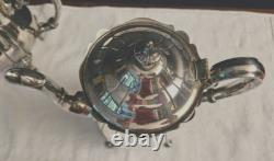 5 Piece Vintage Gorham Newport YB301-304 Silverplate Tea/coffee Set With Tray