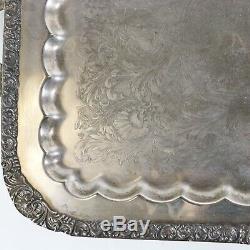 5-Piece Vintage Silver on Copper Tea Set by Birmingham Silver Co. BSC