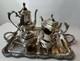 5 Pc Daffodil Pattern 1847 Rogers Bros Silver Plate Tea & Coffee Service Set