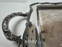 5 pc Daffodil Pattern 1847 Rogers Bros Silver Plate Tea & Coffee Service Set
