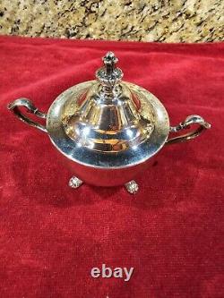 5-pc set Wallace Baroque silver plate tea set and coffee service