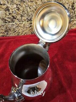 5-pc set Wallace Baroque silver plate tea set and coffee service