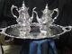 5pc Wallace Baroque Silverplate Large Tea Set Tray 29